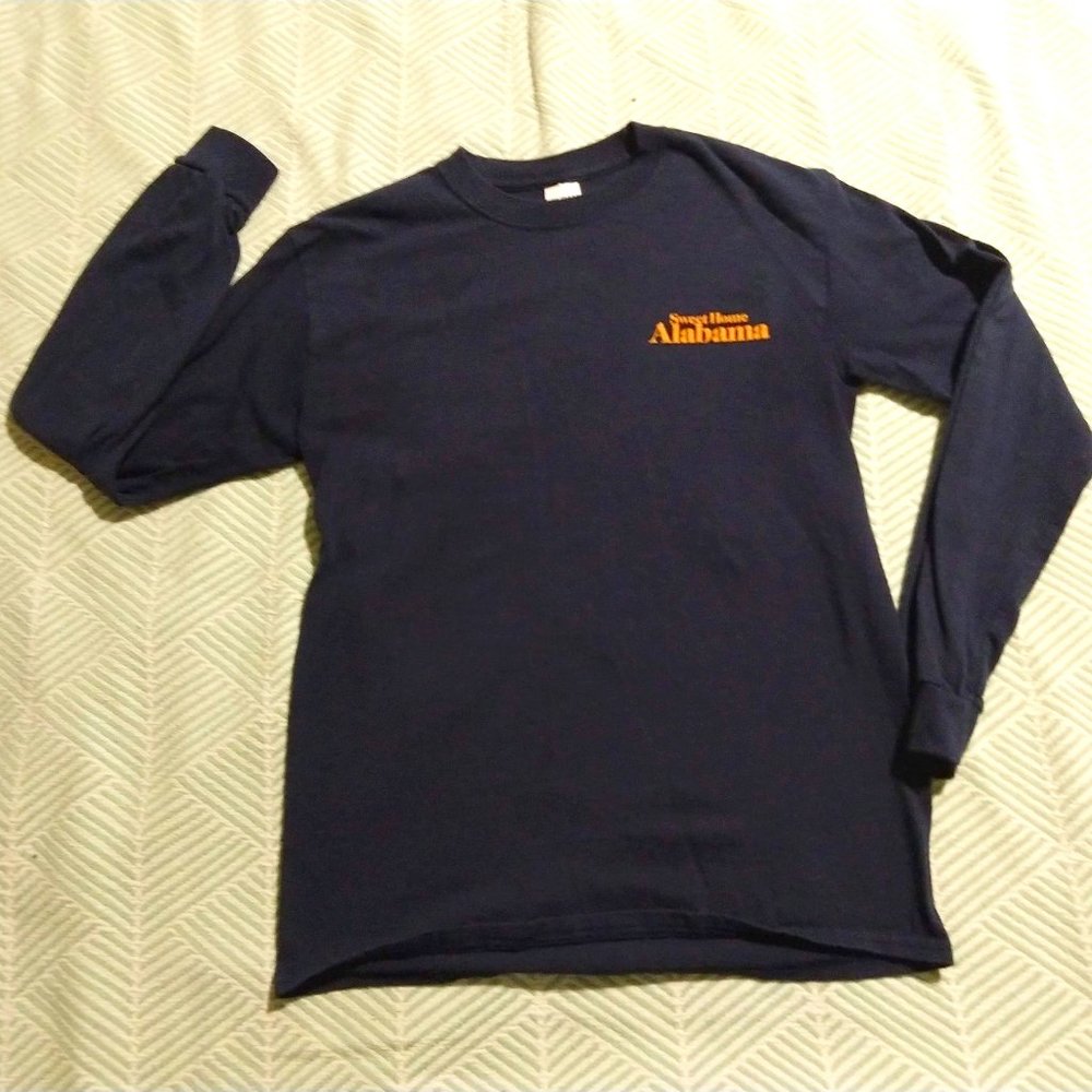 Sweet Home Alabama Navy Long Sleeve T-Shirt with State Seal